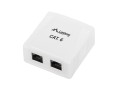 Gniazdo natynkowe Lanberg OU6-0002-W (RJ-45; UTP; kolor biały) - 1039841