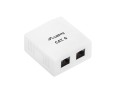 Gniazdo natynkowe Lanberg OU6-0002-W (RJ-45; UTP; kolor biały) - 1039842
