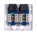 Gniazdo natynkowe Lanberg OU6-0002-W (RJ-45; UTP; kolor biały) - 2368029