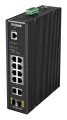 D-Link DIS-200G-12PS łącza sieciowe Zarządzany L2 Gigabit Ethernet (10/100/1000) Obsługa PoE Czarny - 2368168
