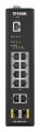 D-Link DIS-200G-12PS łącza sieciowe Zarządzany L2 Gigabit Ethernet (10/100/1000) Obsługa PoE Czarny - 2368173