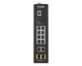 D-Link DIS-200G-12PS łącza sieciowe Zarządzany L2 Gigabit Ethernet (10/100/1000) Obsługa PoE Czarny - 2133334