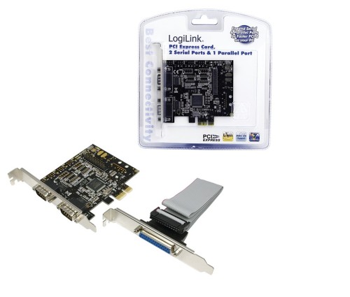 LogiLink PC0033 adapter Wewnętrzny Równoległy, Seryjny - 2275442