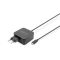 Ładowarka sieciowa zasilacz 1x USB-C PD 3.0 max. 65W zintegrowany kabel 1,2m czarna - 2009674