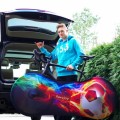 FLEXYJOY ELASTYCZNY UNIWERSALNY POKROWIEC NA ROWER Z ETUI TRANSPORTOWYM WIELOKOLOROWY FJB720 - 792152