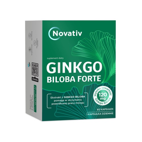 Novativ Ginkgo Biloba 120 Complex 60 kapsułek - 2207230