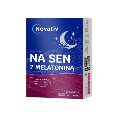 Novativ Na sen z melatoniną 30 tabletek - 2194489