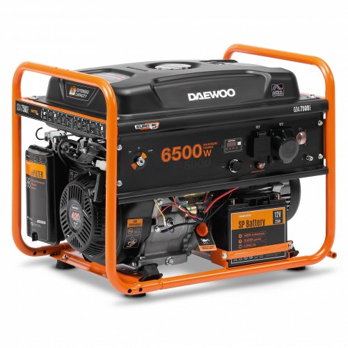 Daewoo GDA 7500E agregat prądotwórczy 6500 W 30 l Benzynowy Pomarańczowy, Czarny - 1892822