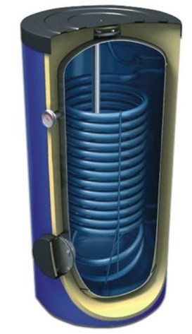 Pionowy ogrzewacz wody z jedną wężownicą CWU MAXI 3,2m2 - 300L - 2195247