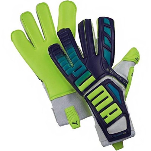 Rękawice bramkarskie Puma Evo Speed 1.3 Prism fioletowo-żółte 041015 01 - 1952643
