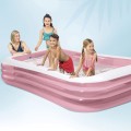 Intex 58487NP basen zewnętrzny naziemny Basen nadmuchiwany W kształcie prostokąta 1050 l Różowy, Biały - 2169866
