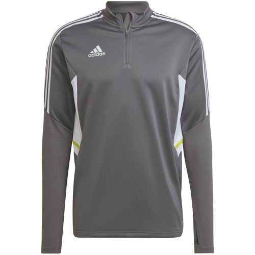 Bluza męska adidas Condivo 22 Training 1/2 zip szaro-biała HD2312 - 1953367