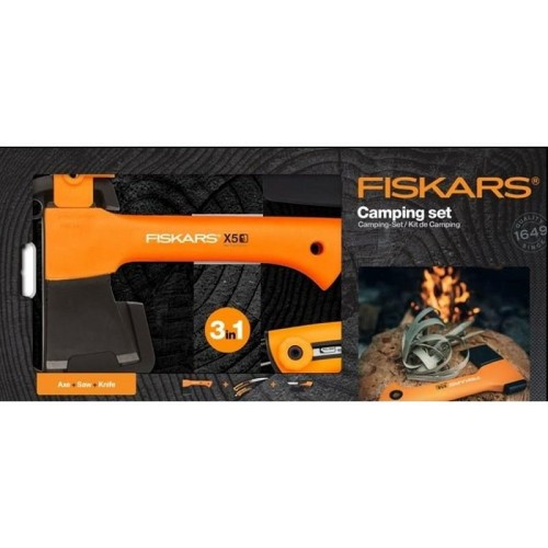 FISKARS SIEKIERA TOPOREK X5 - XXS + NÓŻ + PIŁA - 1950287