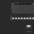 Oprawa Szynosystemu 48V V-TAC 10W LED SMART WiFi TRACKLIGHT 3w1 Czarna VT-3610 2700K-6400K 900lm - 2094391