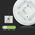 Plafon V-TAC VT-8436-M-N mleczny 36W IP20 CCT 3000K-6400K 3900lm (SKU 217609) Biały - 2094343