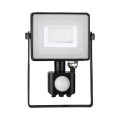 V-TAC NAŚWIETLACZ LED Z CZUJNIKIEM 30W 3000K PROJE - 2093871
