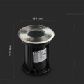 Oprawa gruntowa V-TAC VT-7677 najazdowa 230V IP65 GU10 (SKU 7515) Czarny, Srebrny - 2160442