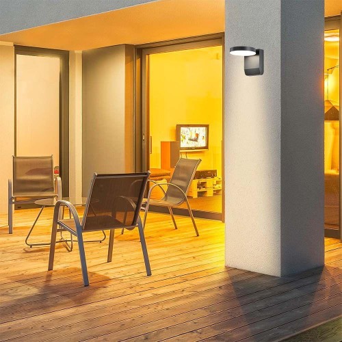 Projektor Oprawa Elewacyjna V-TAC 17W LED Okrągła Czarna IP65 VT-11020-RD-B 4000K 2480lm - 2093989