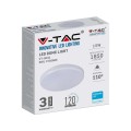 Plafon V-TAC VT-8033 natynkowy 15W LED SAMSUNG CHIP IP44 120lm/W 4000K 1850lm (SKU 2155669) Biały - 2094269