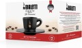 Bialetti zestaw 4 czarnych filiżanek ze spodkami - 1685664