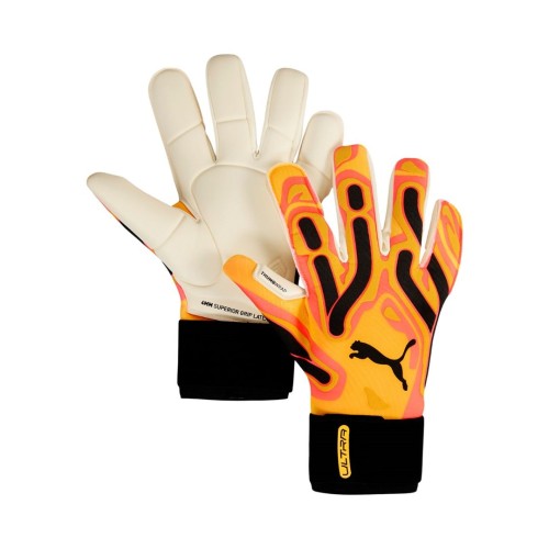 Rękawice bramkarskie Puma Ultra Ultimate Hybrid Sun pomarańczowe 41858 09 10 - 2319416