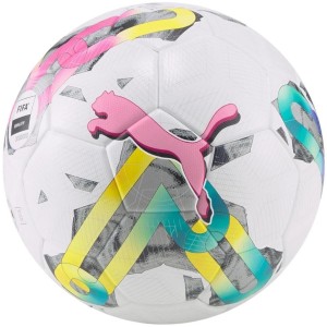 Piłka nożna Puma Orbita 3 TB FIFA Quality biało-zielono-różowa