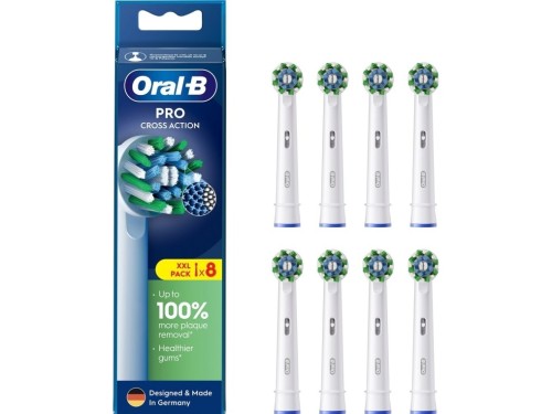 Końcówki do szczoteczki elektrycznej Oral-b Braun EB50RX-8 Cross Action Pro 8szt. Biały - 1999403