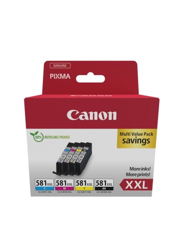 Canon 1998C007 nabój z tuszem 4 szt. Oryginalny Czarny, Cyjan, Purpurowy, Żółty - 2346116