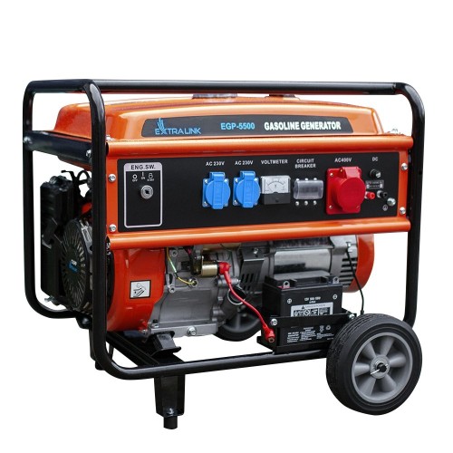 Extralink EGP-5500 | Agregat prądotwórczy | benzynowy, 5,5kW 3F - 2156204
