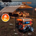 Extralink EGH-5500 | Agregat prądotwórczy | hybrydowy, 5,5kW 3F - 1801769