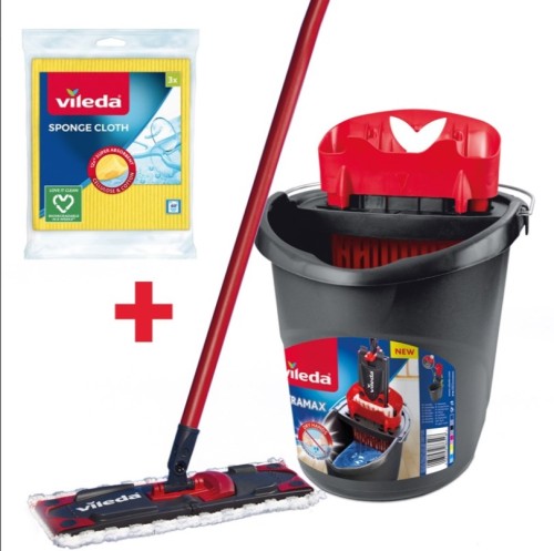 Mop Vileda Ultramax Box+ ściereczki 3szt. - 2027265