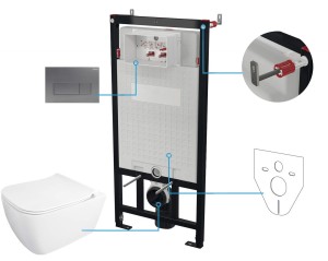 Zestaw WC podtynkowy 6 w 1