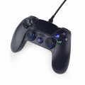 Gembird JPD-PS4U-01 przewodowy gamepad USB PS4/PC, czarny - 1029529