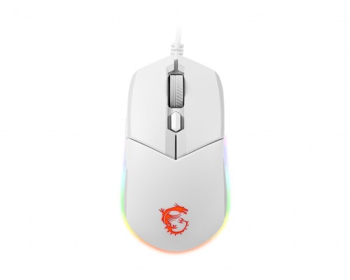 MSI CLUTCH GM11 WHITE myszka Oburęczny USB Typu-A Optyczny 5000 DPI - 1888214