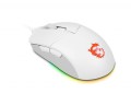 MSI CLUTCH GM11 WHITE myszka Oburęczny USB Typu-A Optyczny 5000 DPI - 1029761