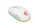 MSI CLUTCH GM11 WHITE myszka Oburęczny USB Typu-A Optyczny 5000 DPI - 2399074