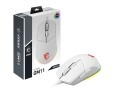 MSI CLUTCH GM11 WHITE myszka Oburęczny USB Typu-A Optyczny 5000 DPI - 2399075