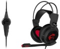 MSI FBA_S37-2100910-SV1 słuchawki/zestaw słuchawkowy Przewodowa Opaska na głowę Gaming Czarny, Czerwony - 1888296
