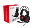 MSI FBA_S37-2100910-SV1 słuchawki/zestaw słuchawkowy Przewodowa Opaska na głowę Gaming Czarny, Czerwony - 1888290