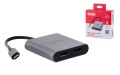 UNITEK ADAPTER USB-C, 2x HDMI, 4K@60HZ, MST, V1404B - 1495697
