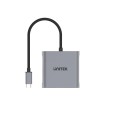 UNITEK ADAPTER USB-C, 2x HDMI, 4K@60HZ, MST, V1404B - 2399964