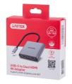 UNITEK ADAPTER USB-C, 2x HDMI, 4K@60HZ, MST, V1404B - 1480739