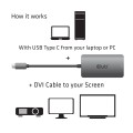CLUB3D cac-1510 USB C DVI-D Dual link Szary - 2399993
