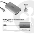 CLUB3D cac-1510 USB C DVI-D Dual link Szary - 2399992