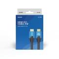 Kabel HDMI (M) v2.1, 5m, 8K, miedź, niebiesko-czarny, złote końcówki, SAVIO CL-169 - 2400017