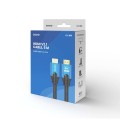 Kabel HDMI (M) v2.1, 5m, 8K, miedź, niebiesko-czarny, złote końcówki, SAVIO CL-169 - 2400018