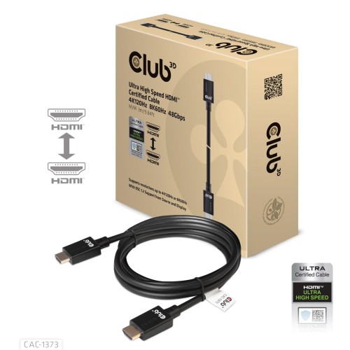 CLUB3D cac-1373 HDMI Czarny - 2247292