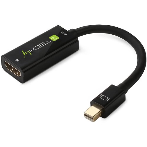 Techly IADAP MDP-HDMIF8K adapter kablowy Mini DisplayPort HDMI Czarny - 2400049
