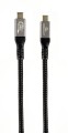 Gembird CCBP-USB4-CMCM240-1.5M Kabel USB 4 typu C Power Delivery (PD) do ładowania i transmisji danych, 40 Gb/s, 240 W, 1.5m - 2400065