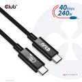 CLUB3D CAC-1576 kabel USB USB4 Gen 3x2 1 m USB C Czarny - 1039039